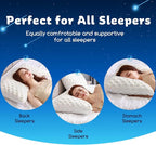 Cooling Side Sleeper Pillow for Neck and Shoulder Pain, Luxury Shredded Memory - Image 6