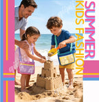 qiipii 2 Pack Beach Mesh Bag Shell Collecting Bag Beach Sand Toy Bags - Image 3