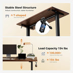 Agilestic Electric Standing Desk, 63 x 23.6 Inches Height Adjustable Desk - Image 5