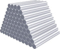 72 Pack 0.43x4 Metallic Silver Hot Glue Sticks Bulk, Hot Melt Glue Sticks by ENPOINT