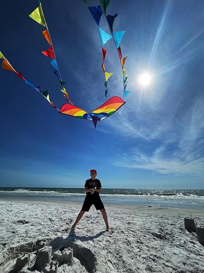 HONBO Large Delta Kite for Kids & Adults, Extremely Easy to Fly Kite for Beach - Image 3