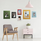 5x7 Picture Frame with Mat for 4x6, Wavy Edge Wooden Real Glass Photo Frame for - Image 3