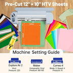 TECKWRAP Heat Transfer Vinyl for T-Shirts 20 PCS 10"x12" Easy Cut & Weed | 19 - Image 3