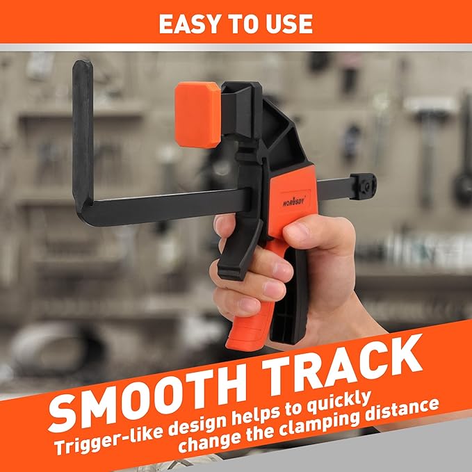 HORUSDY 2 Pieces Strong Hold Track Saw Clamps 6-Inch, Quick Release Track Saw - Image 5