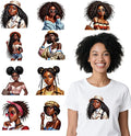Fashion Black Woman Iron on Transfers by xizhenyuan