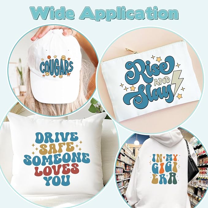 HTVSTD Deep Sea Blue Boho HTV Heat Transfer Vinyl 8pcs 12×10in | Dark Boho - Image 4