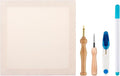 10.2''x10.2'' Punch Needle Frame, Punch Needle kit Includes a Wooden Frame by Zuaooz