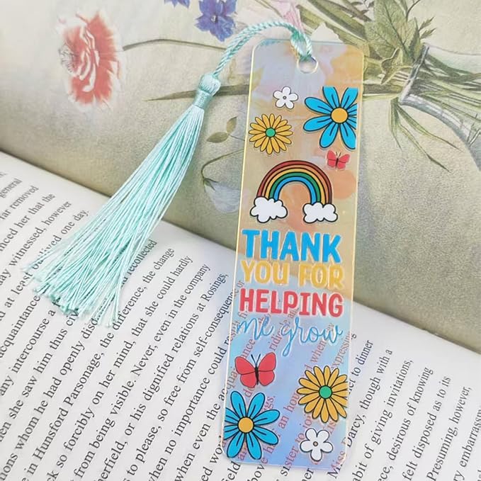 120Pcs Acrylic Bookmark Blanks Kits, Iridescent Clear Bookmarks Bulk - Image 9