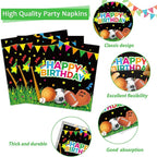 200 pcs Happy Birthday Party Plates and Napkins Kit Sports Themed Birthday - Image 4
