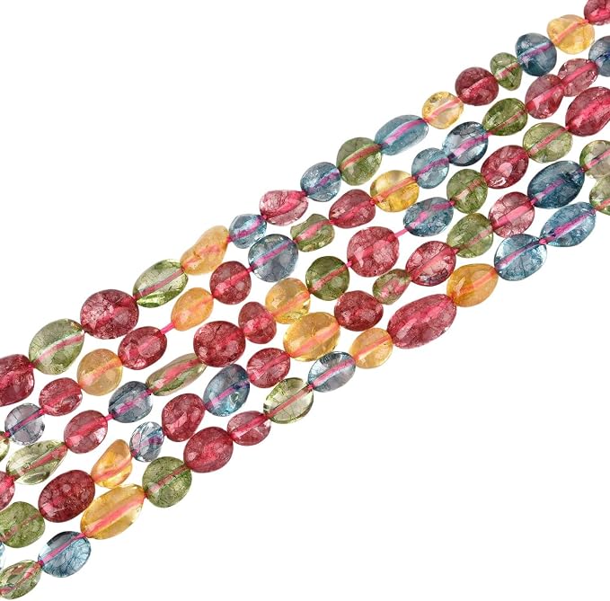 HAAMIIQII Natural Colorful Quartz Crystal Pebble Stone 5-8mm Small Irregular - Image 2
