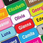 Personalized Waterproof Name Labels Press and Stick Custom Name Stick on by GILBIN