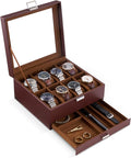 ProCase Watch Box, 8 Slot Watches Display Case by ProCase