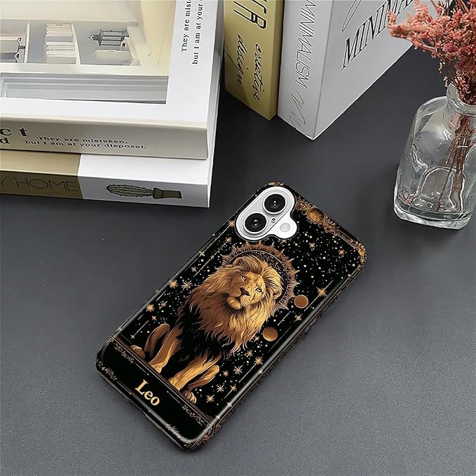 ZHEGAILIAN Case for iPhone 16, Galaxy Lion Gold Durable Shockproof Silicone + - Image 3