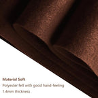 Jtnohx Color Felt, 1 Square Yard Felt Fabric, 1.4mm Flexible Craft Felt Sheets - Image 2