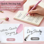 Fenmay 8 Pcs Gel Pens with Black & Pink Ink, 0.7mm Fine Point Smooth Writing - Image 5
