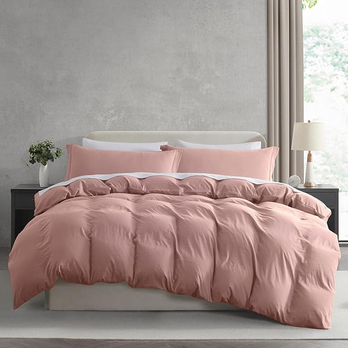 Nestl Blush Pink California King Duvet Cover Sets by Nestl