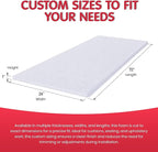 FOAMYFOAM High Density 4 inch Thick, 24 inch Wide, 72 inch Long Upholstery Foam - Image 4