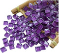 Mosaic Tiles Squares Deep Purple Crystal Mosaic Glass Tile by Ricytnig