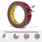3M Double Sided Tape 1" x 15.4Ft Heavy Duty Mounting Tape Grey | Foam Tape - Image 2