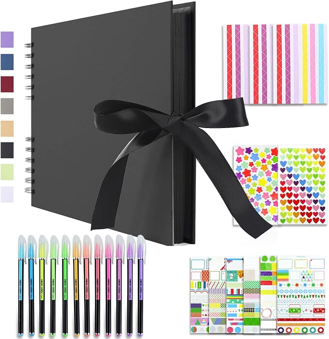 Vienrose Scrapbook Album 80 Pages, DIY Photo Album by Vienrose