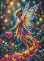 Colorful Wings Fairy with Hearts Diamond Painting Kits - Image 2