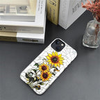 ZHEGAILIAN Case for iPhone 15 Plus, Sunflower Faux Stained Glass Effect Durable - Image 4
