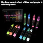 Roizefar Glow in the Dark Paint, 10 Colors 3D Permanent Acrylic Fabric Paints - Image 8