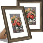 Vittanly 8x10 Picture Frames Set of 2, Ornate Vintage Photo Frame by Vittanly