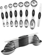 Spring Chef Stainless Steel Magnetic Measuring Spoons Set of 8 by SpringChef