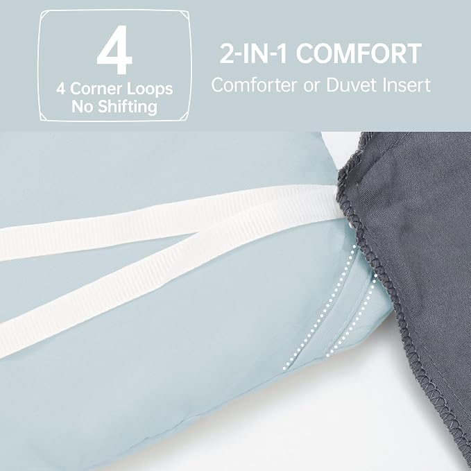 MUXHOMO Full Comforter Sets, All Season Ultra Soft Down Alternative Bedding - Image 6
