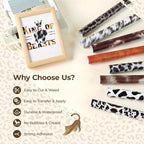 HTVRONT Leopard Permanent Vinyl 10 Sheets 12"x10" Cowhide Adhesive Vinyl | - Image 4