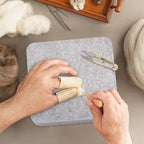 FCENDS Needle Felting Mat, 100% Natural Wool Needled Felting Pad, Thick and Firm - Image 6