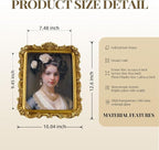 Cuspin 8x10 Gold Vintage Picture Frame, Ornate Floral Resin Photo Frame - Image 5