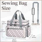 Anitor Large Sewing Supplies Organizer, Double Layer Sewing Storage Organizer - Image 3