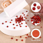 FASHEWELRY 100Pcs Natural Carnelian Cabochons Flat Back Gemstone Cabochons 4mm - Image 6