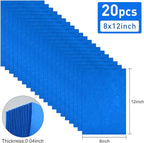 20 Pcs Navy Blue Felt Fabric Sheet 8" x 12" Assorted Color Felt Fabric Sheets - Image 2