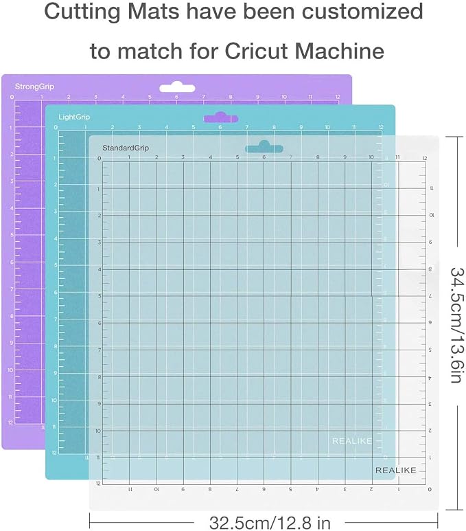 REALIKE 12x12 Cutting Mat for Silhouette Cameo 5/4/3/2/1, Gridded Adhesive - Image 2