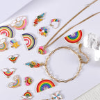 Bulk Gold Enamel Charms for Jewelry Making, Colorful Metal Charms Pendant for - Image 4