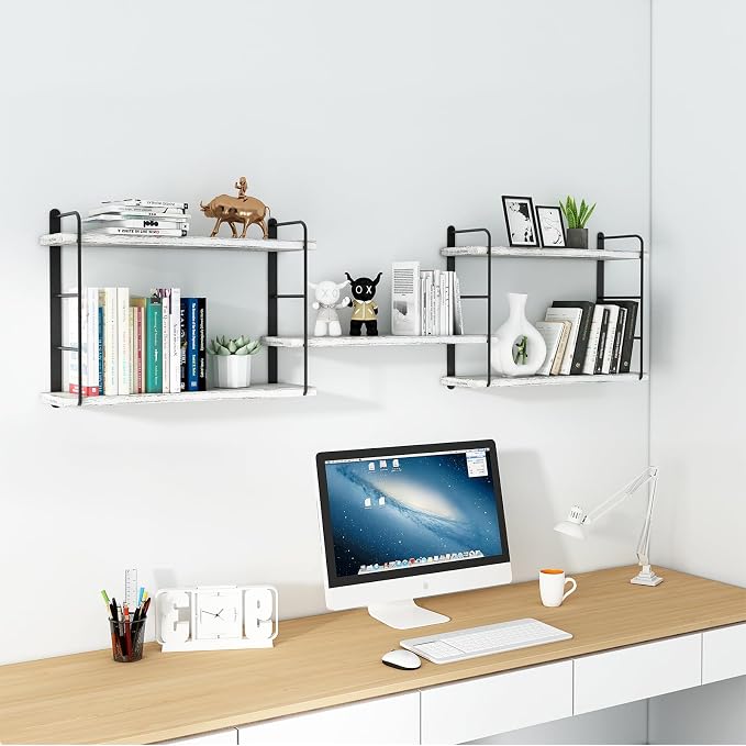 MXCSE Wall Shelves, Wall Mounted Bookshelves, DIY Floating Shelves - Image 4