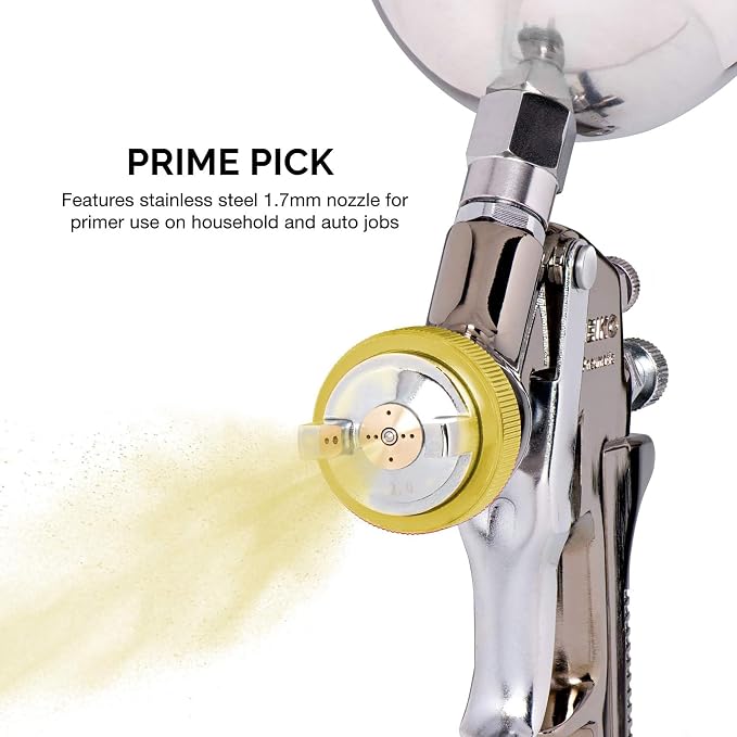 NEIKO 31215A HVLP Spray Gun Paint Sprayer, 1.7 mm Spray Paint Gun, Nozzle Size - Image 8