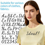 12pcs Iron on Letters for Clothing, Heat Transfer Vinyl Letters, DIY Fabric - Image 5