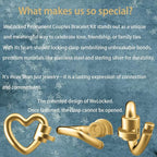 Permanent Couples Bracelet Kit – Locking Heart Clasp DIY Bracelet Set - Image 4