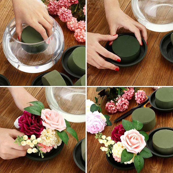 20 PCS Round Floral Foam, Wet Florist Floral Foam Block Flower Arrangement - Image 5