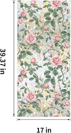 Floral Stained Glass Window Privacy Film, Retro Decorative Rainbow Window - Image 2