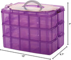 Sooyee 3-Tier Bead Organizer, Stackable Craft Storage Containers - Image 7