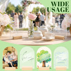 Bercoor 20 Pack 4x6 Inch Blank Clear Arch Acrylic Sign - Image 4