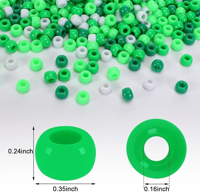 UPINS 1200Pcs St. Patrick's Day Pony Beads - Image 3