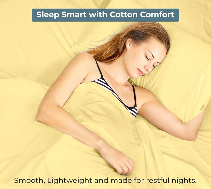 Royale Linens 100% Organic Cotton Twin Flat Sheet Only - Image 9