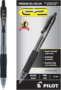 PILOT G2 Retractable Premium Gel Ink Roller Ball Pens Fine Point Black Ink by PilotCorporationofAmerica