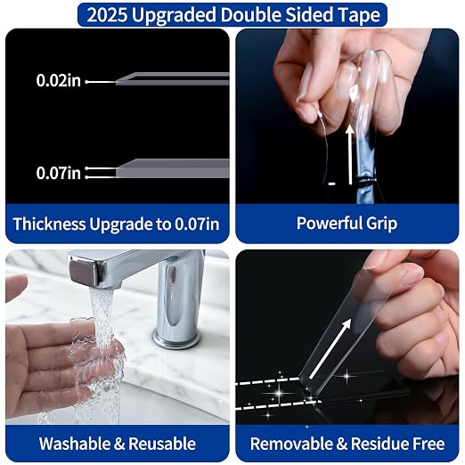 Nano Double Sided Heavy Duty Mounting Tape 2 Rolls, 20FT Total, 120 x 1.18 Inch - Image 2